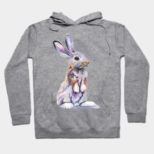 Cute Bunny Rabbit painting Hoodie